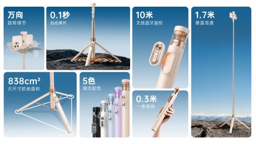 自拍杆新纪元！ 重新定义影像自由SEAJIC施吉客开启“落地开”(图3)